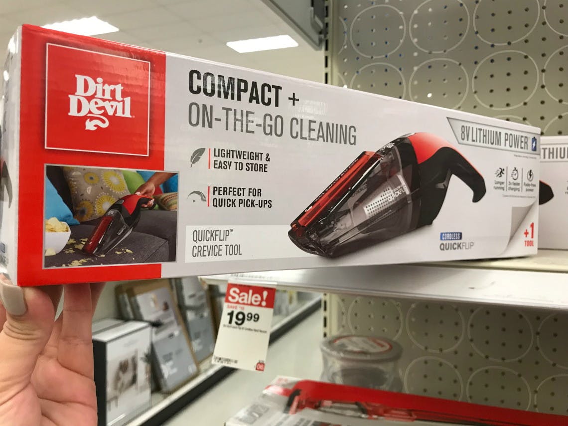 Dirt Devil Quick Flip Cordless Hand Vacuum 18 99 At Target The Krazy Coupon Lady