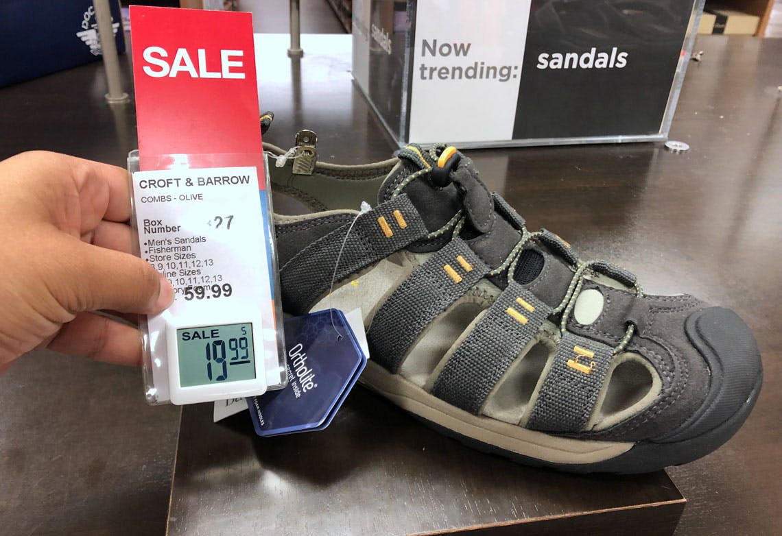 kohls mens nike sandals