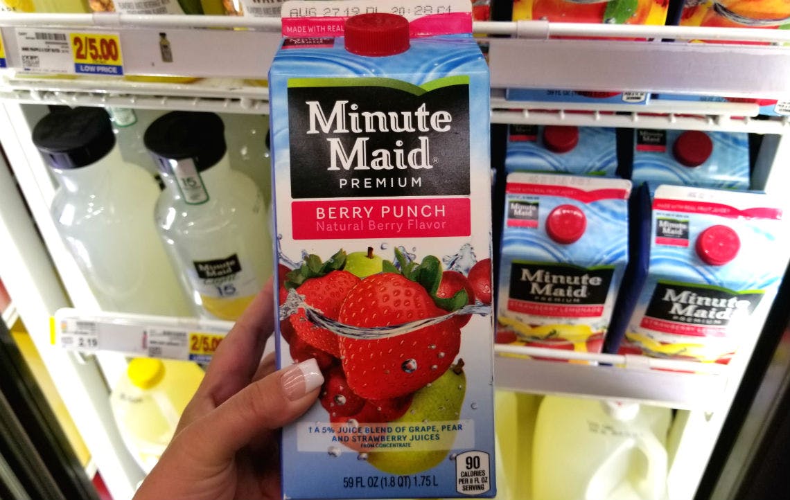 Minute Maid Punch Only 1 17 At Kroger The Krazy Coupon Lady