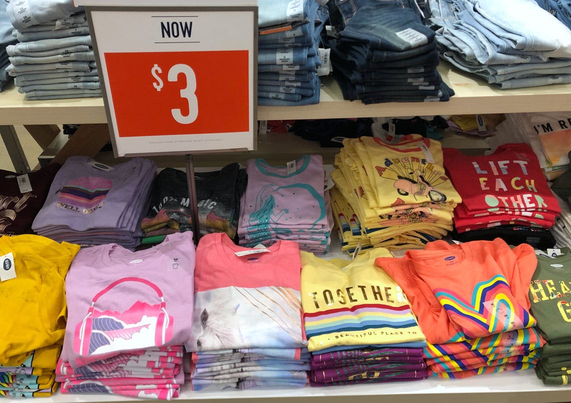 Today Only 3 And 4 Tees For The Family At Old Navy The Krazy Coupon Lady