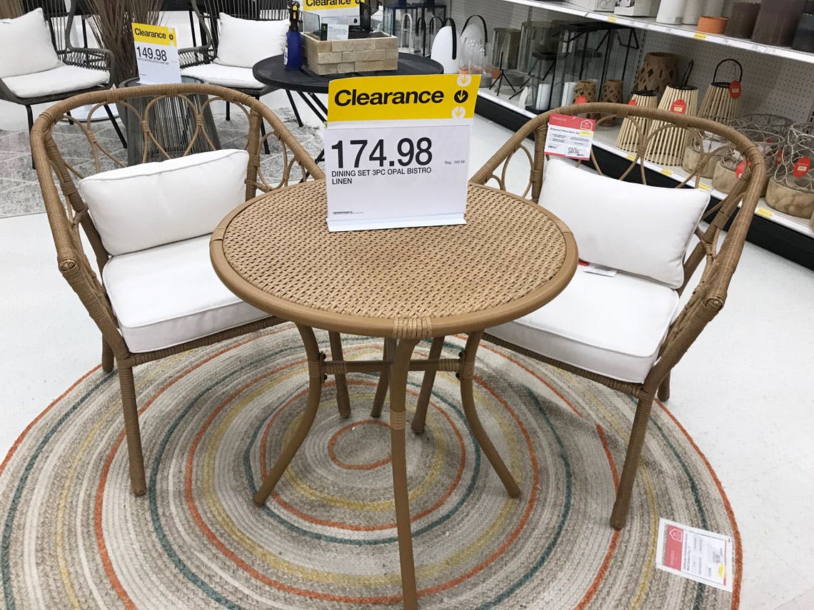 target lawn furniture clearance