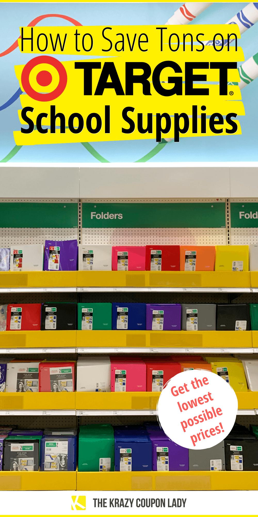 Target Back-to-School Supplies Save You Tons! Here's How.