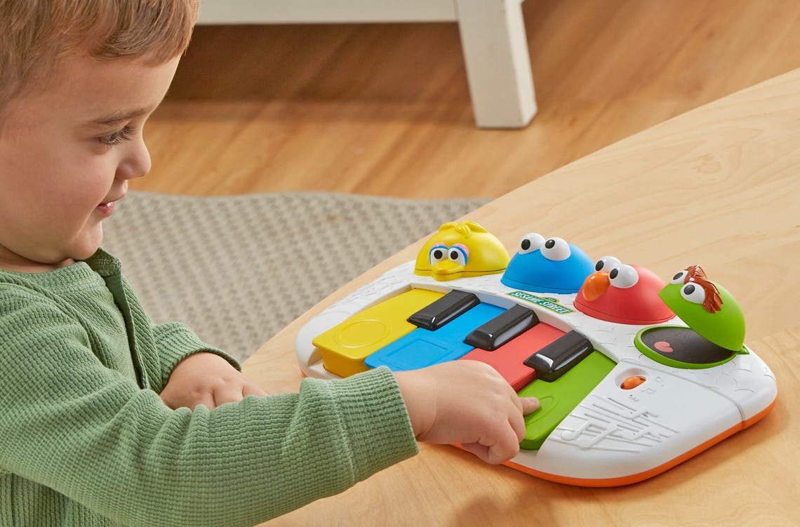 Let's Rock Cookie Monster Keyboard Playskool Sesame Street Piano