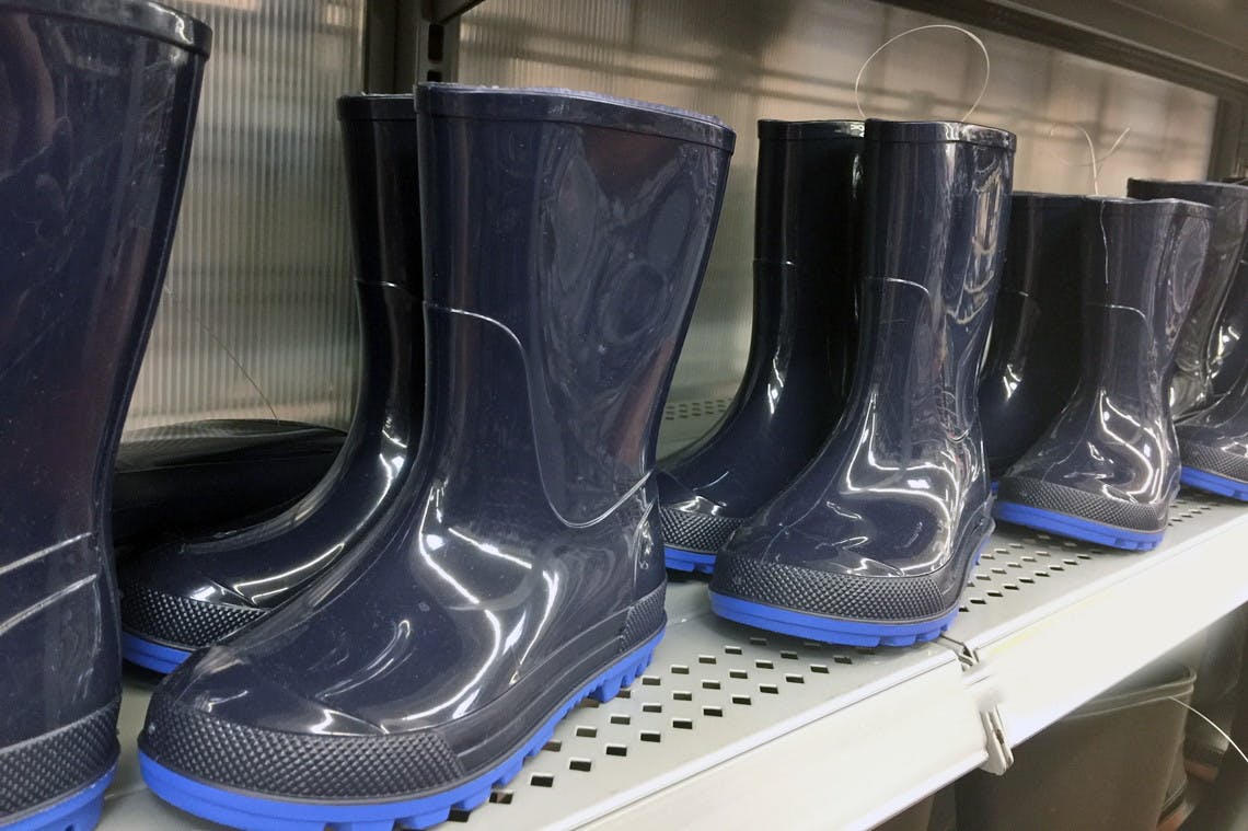blue rain boots walmart
