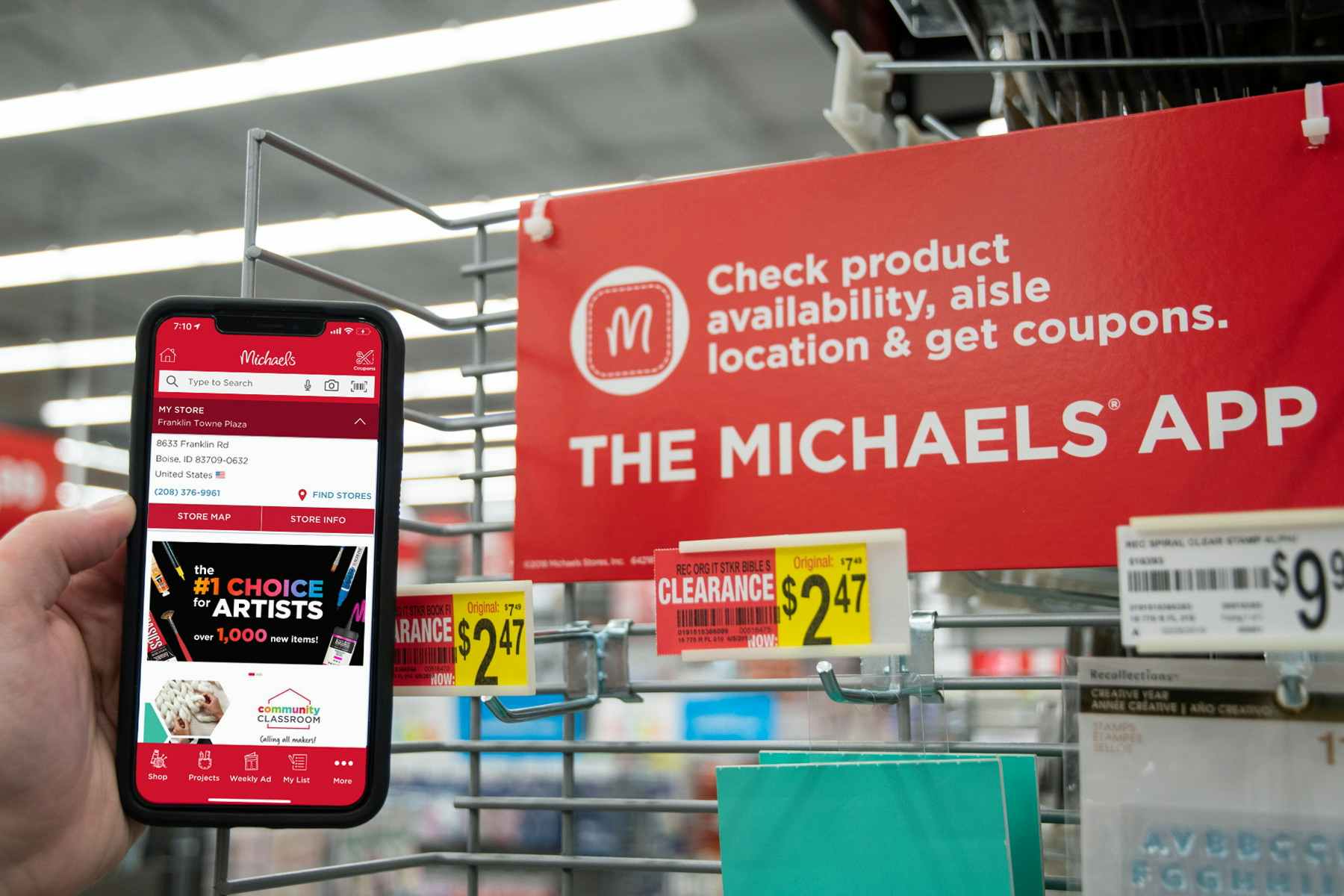 Download the Michaels app so you always have (at least) one Michaels coupon with you.