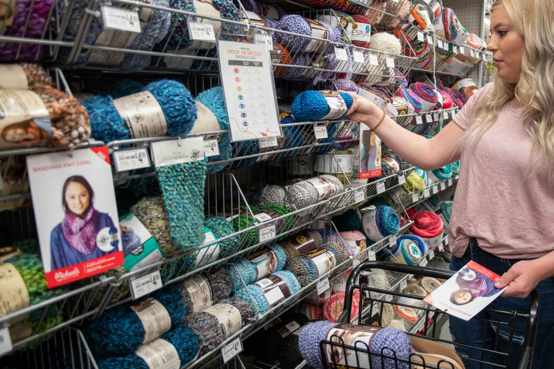 Get free crochet and knitting patterns from Michaels.
