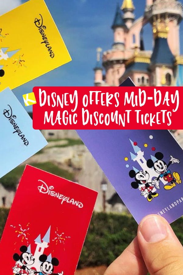 Disney Offers Mid-Day Magic Discount Tickets — Save 27% by Sleeping In!
