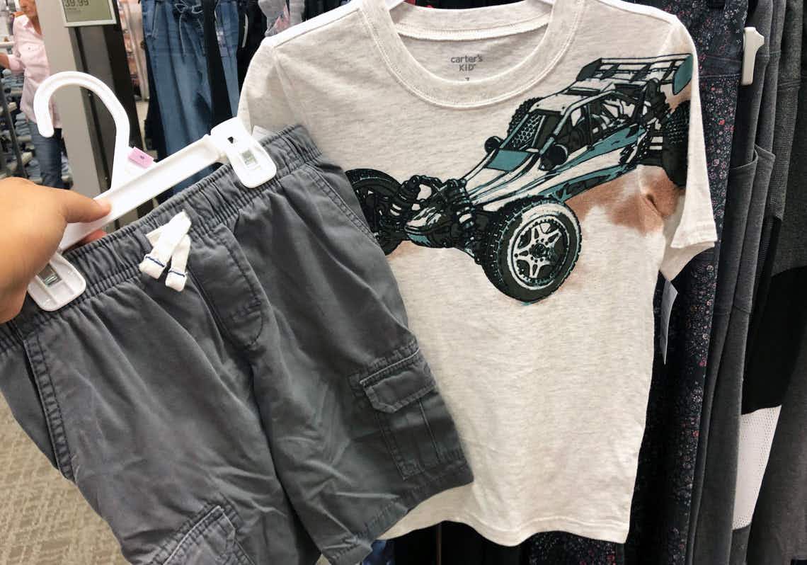 kohls-carters-boys-graphic-tee-and-cargo-shorts-8219a