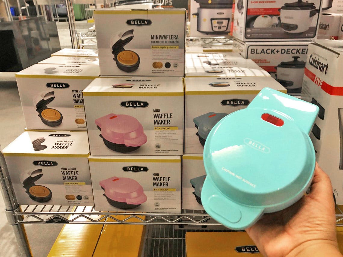 bella mini heart waffle maker