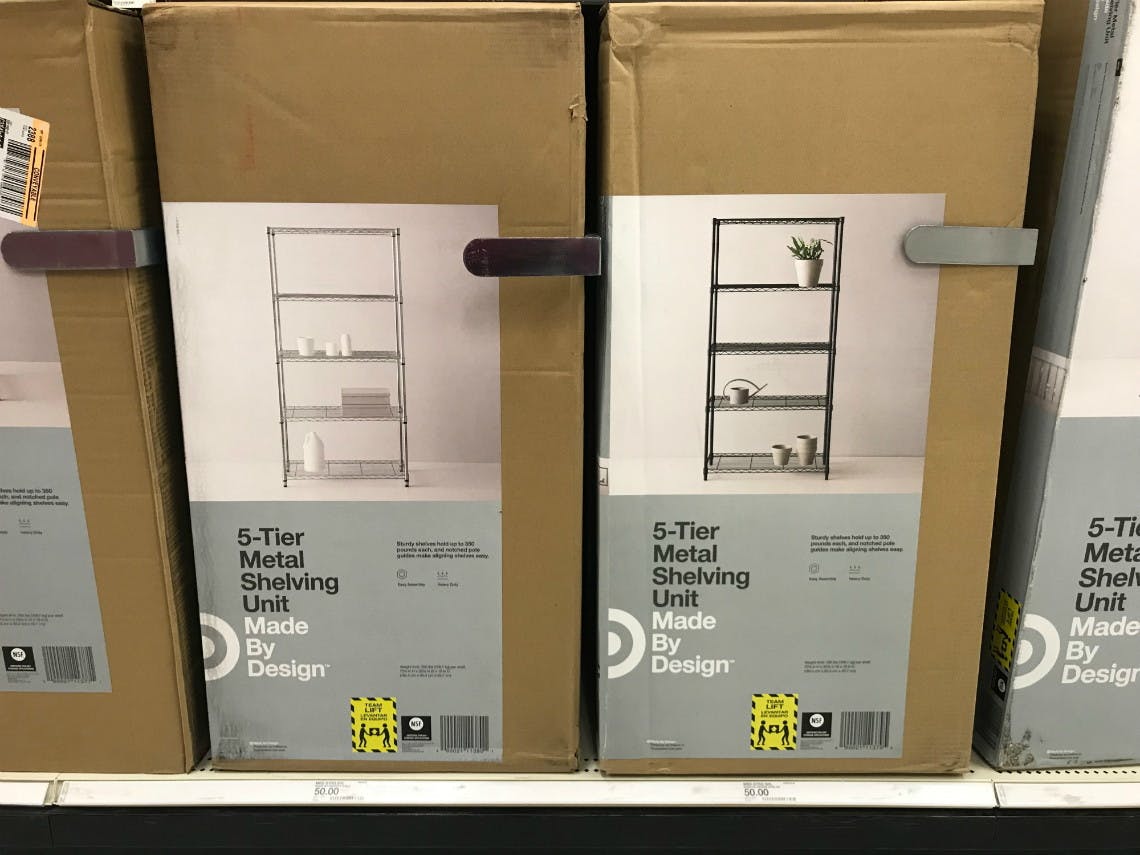 5 tier metal shelving unit target