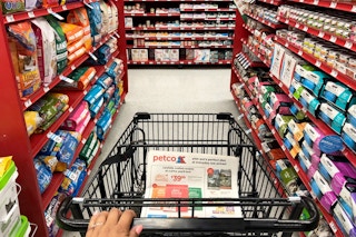 Price match competitors' ads in-store at Petco and Petsmart.