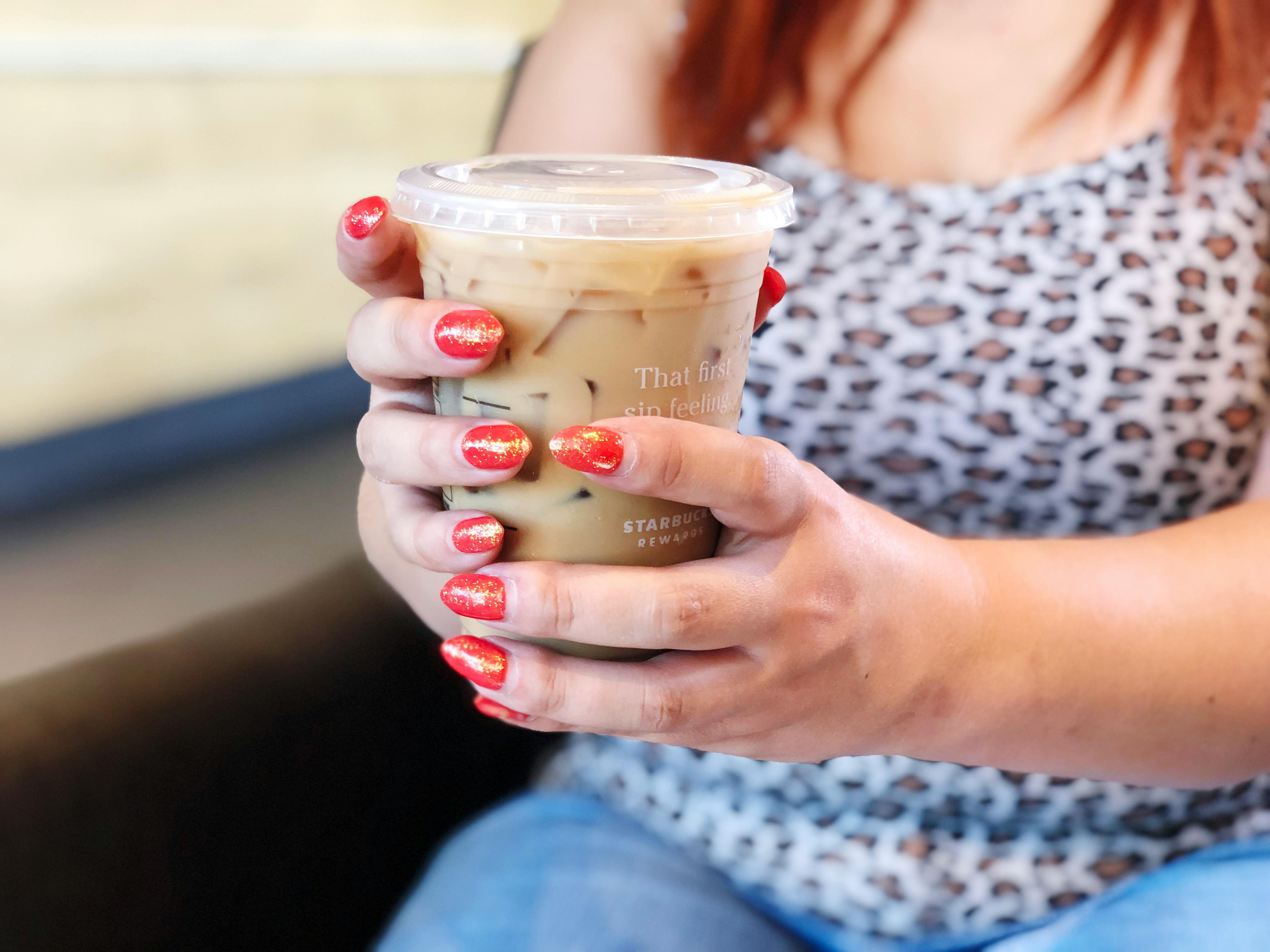 Ask for light ice in your iced coffee and get more bang for your buck.