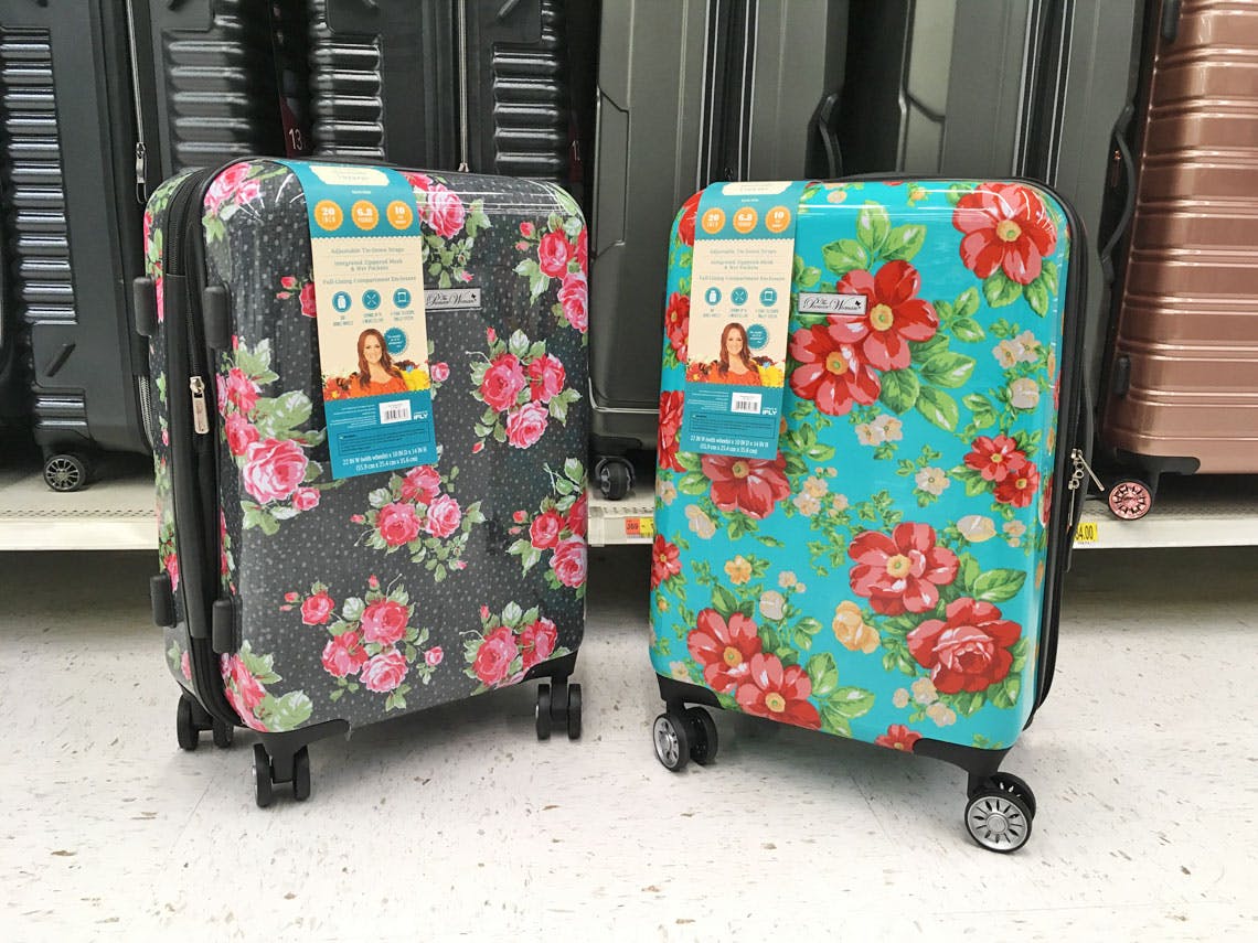 pioneer woman luggage at walmart