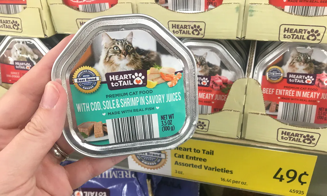 Heart To Tail Wet Cat Food Just 0 24 At Aldi The Krazy Coupon Lady