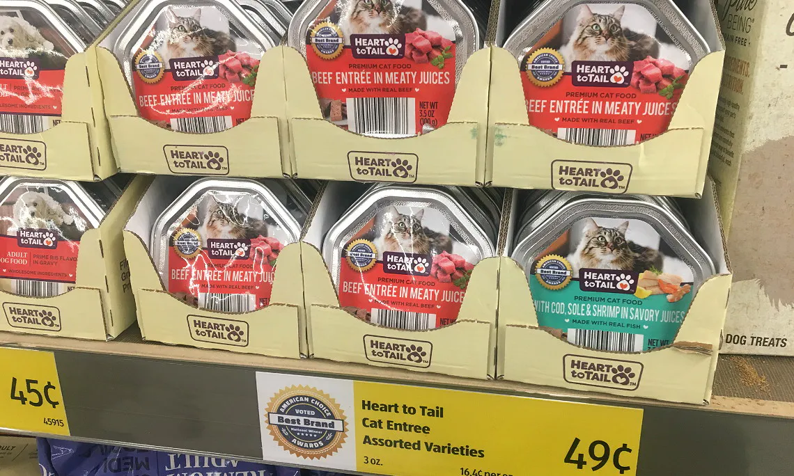 Heart To Tail Wet Cat Food Just 0 24 At Aldi The Krazy Coupon Lady