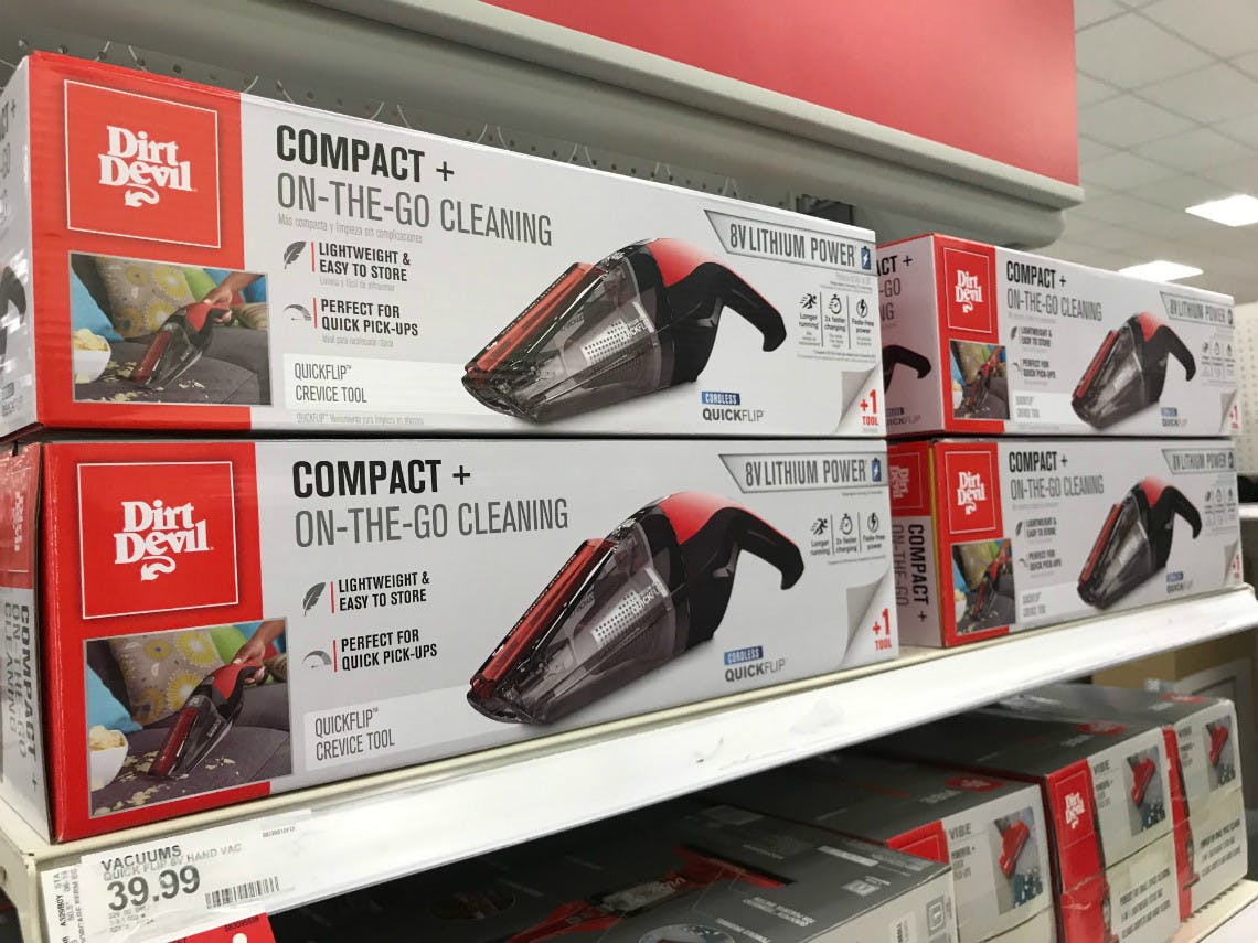 19 Dirt Devil Quick Flip Cordless Hand Vacuum At Target The Krazy Coupon Lady