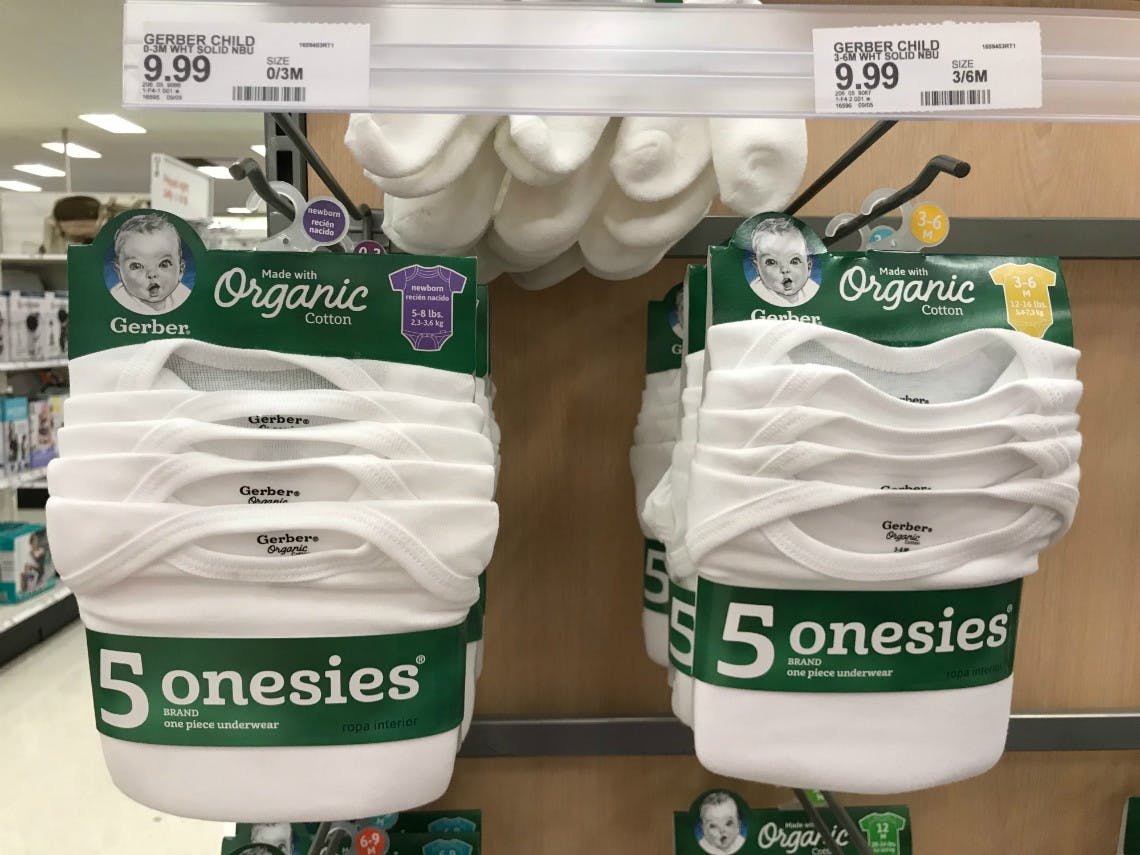 target organic onesies