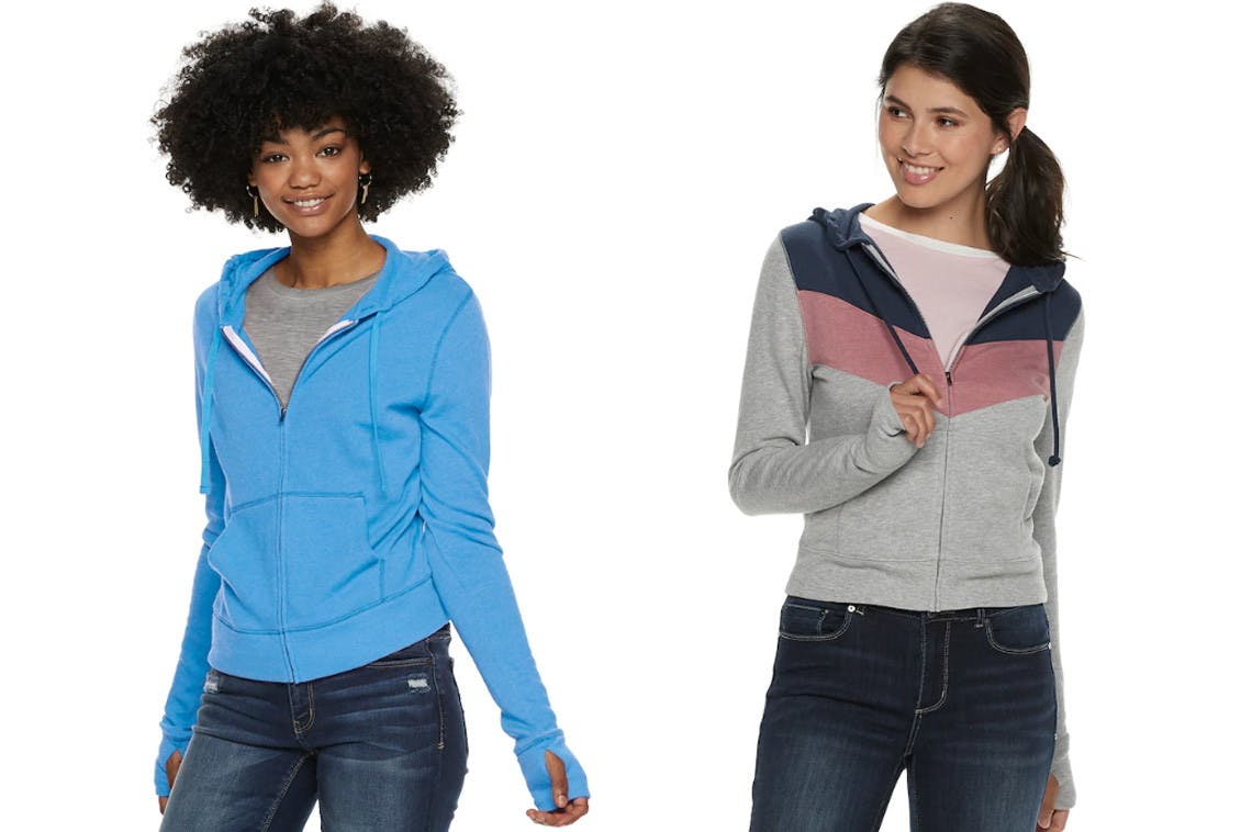 Women's FullZip Hoodies, as Low as 7.34 at Kohl's! The Krazy Coupon