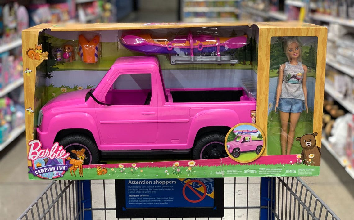 barbie truck and kayak