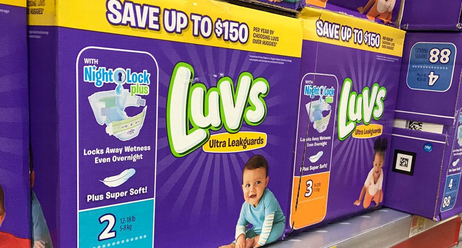 walmart luv diapers size 4