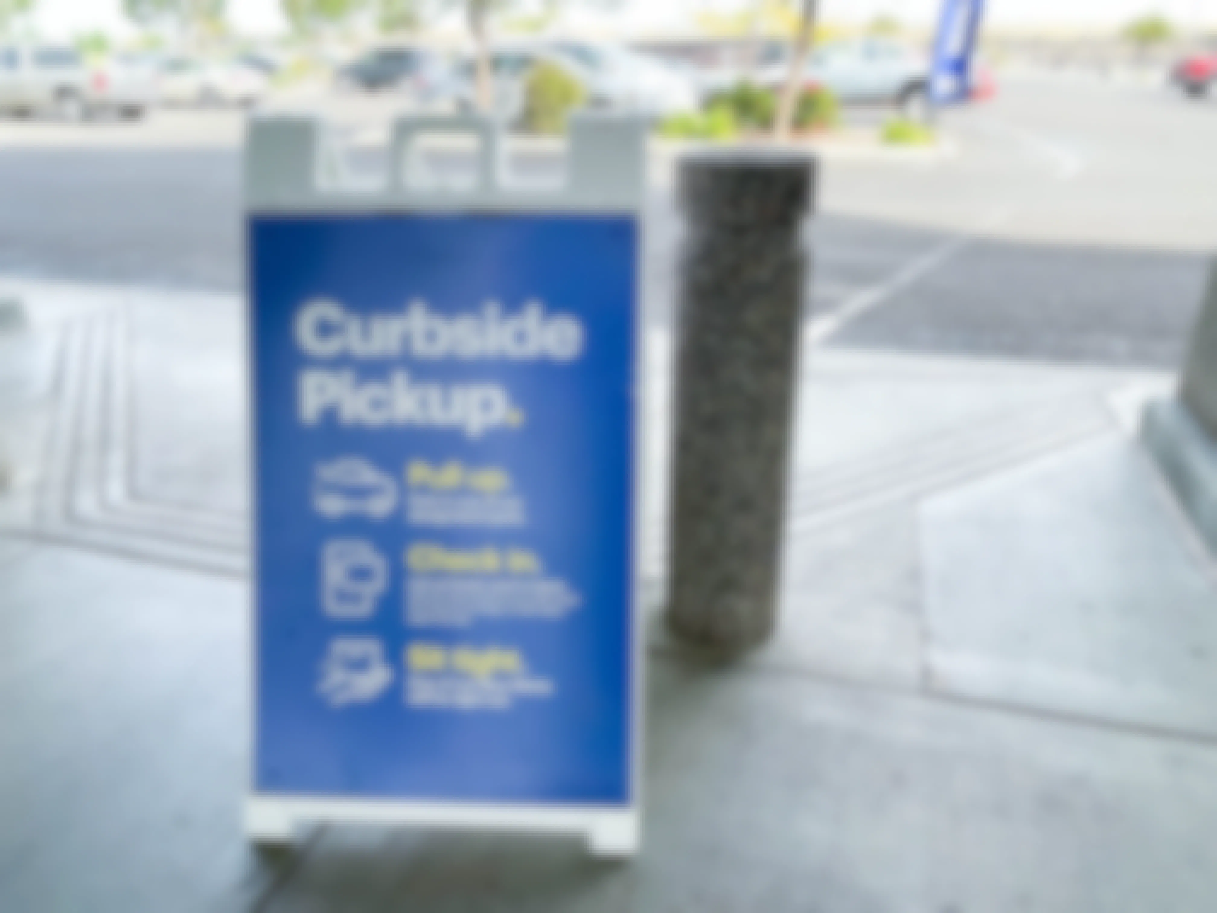 best buy curbside pick up sign