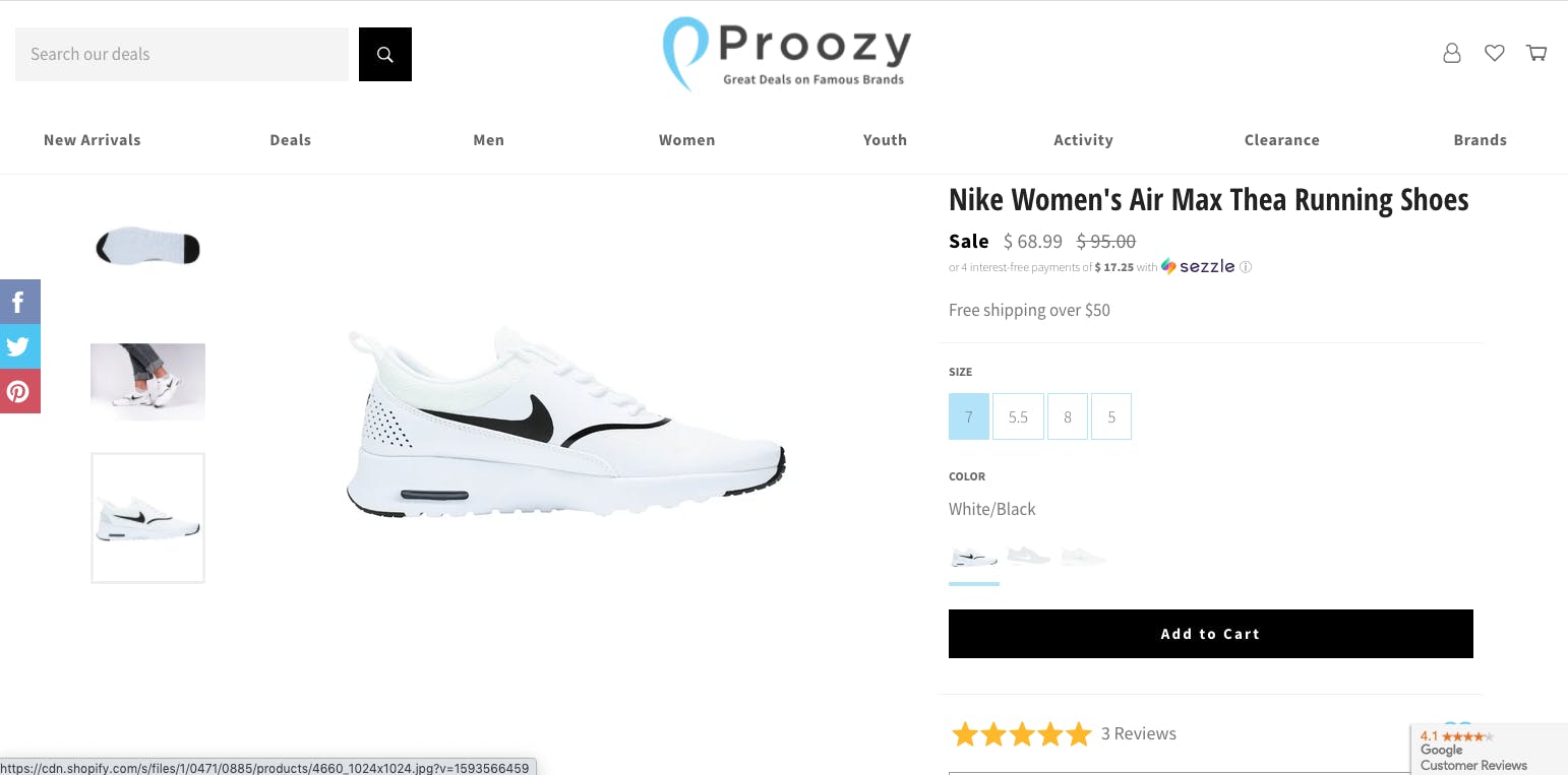 cheapest place to get nikes