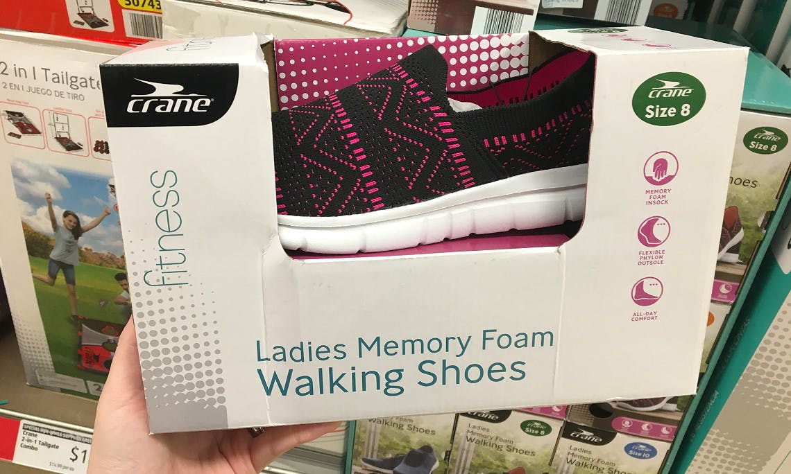 Crane Ladies Memory Foam Walking Shoes 