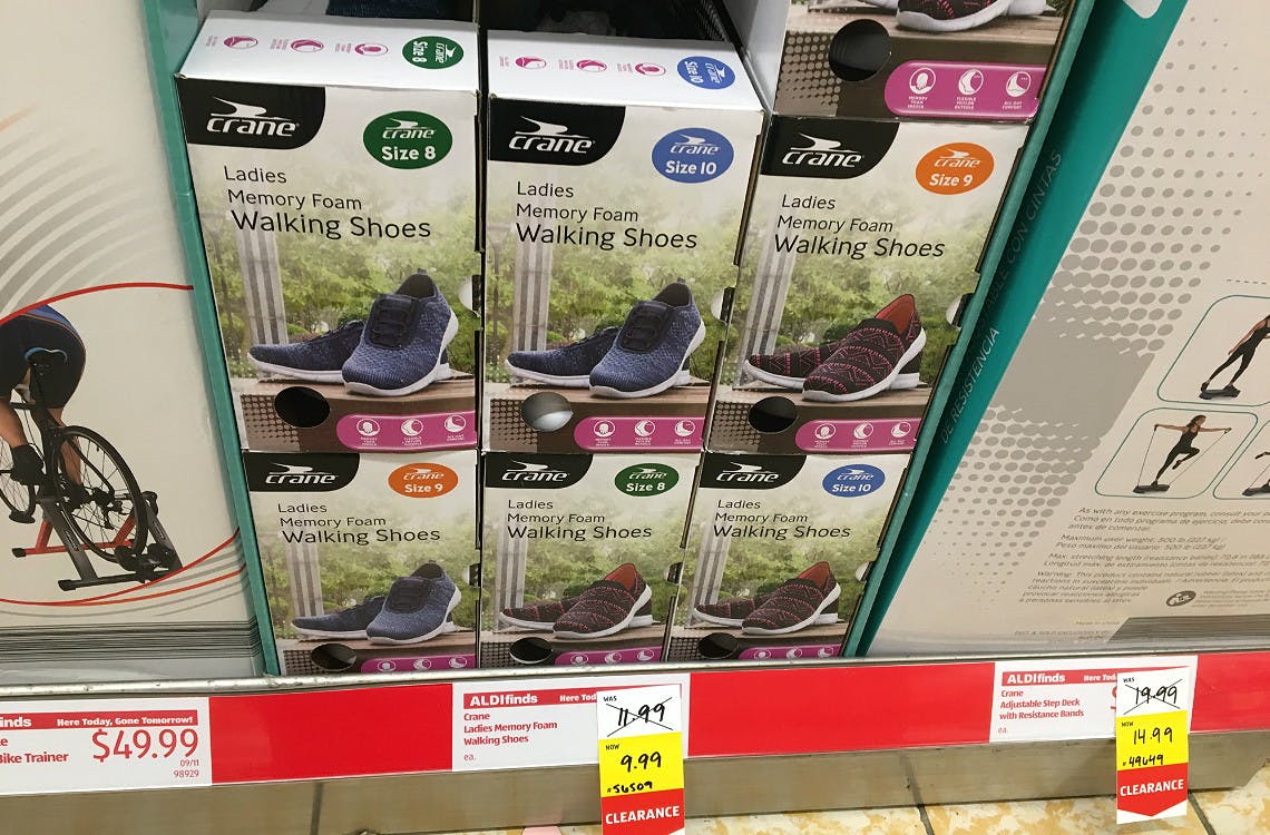 Crane Ladies Memory Foam Walking Shoes, Only 9.99 at Aldi
