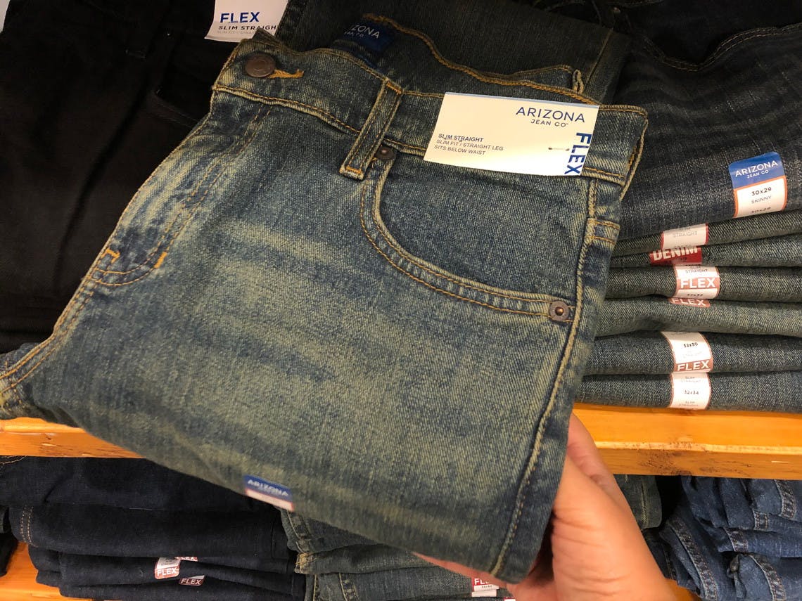 arizona men's jeans slim straight
