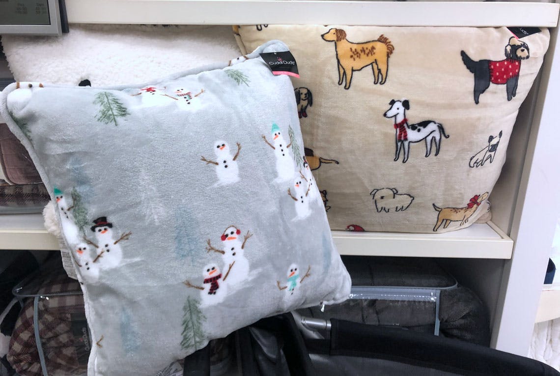 Kohls Cuddle Duds Pillows Kohl's Cuddl Duds Snowman Family Throw