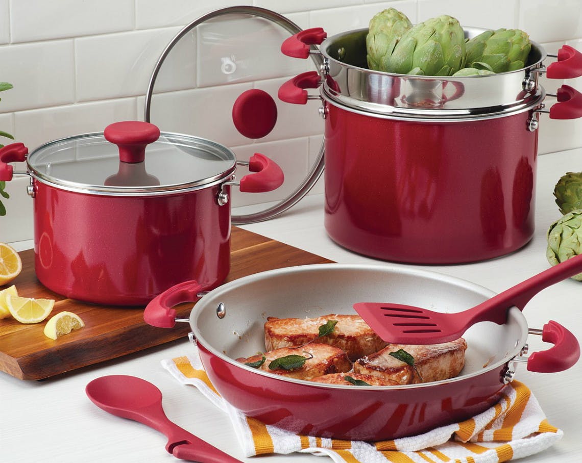 rachael-ray-porcelain-enamel-ii-nonstick-15-piece-cookware-set-orange