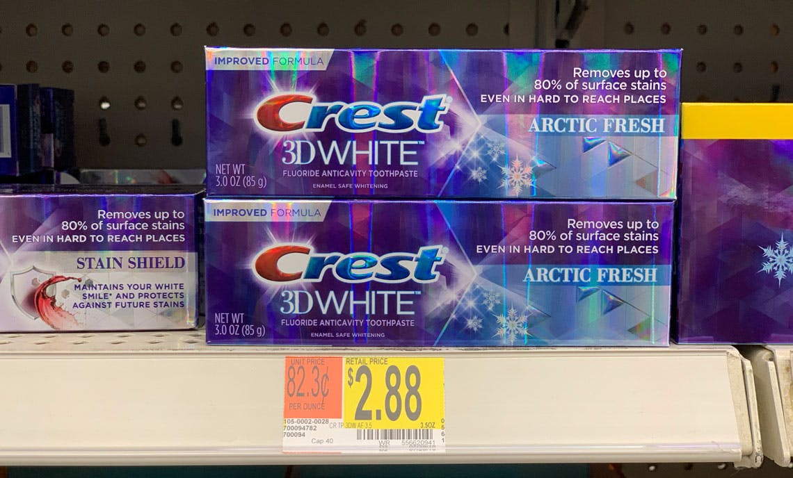 Crest 3d White Toothpaste Just 0 88 At Walmart The Krazy Coupon Lady