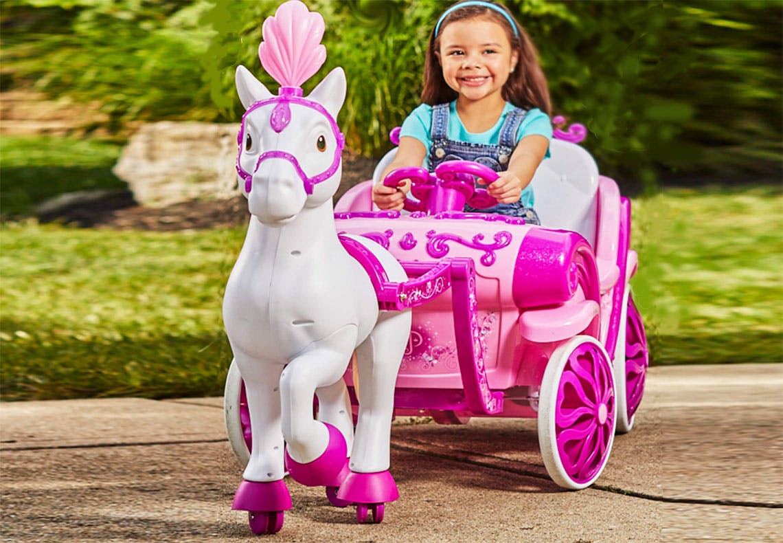 motorized disney princess carriage