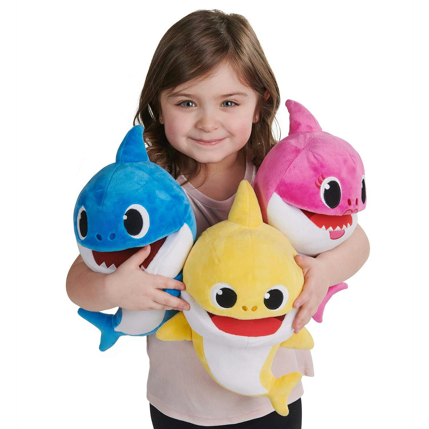 pink baby shark singing toy