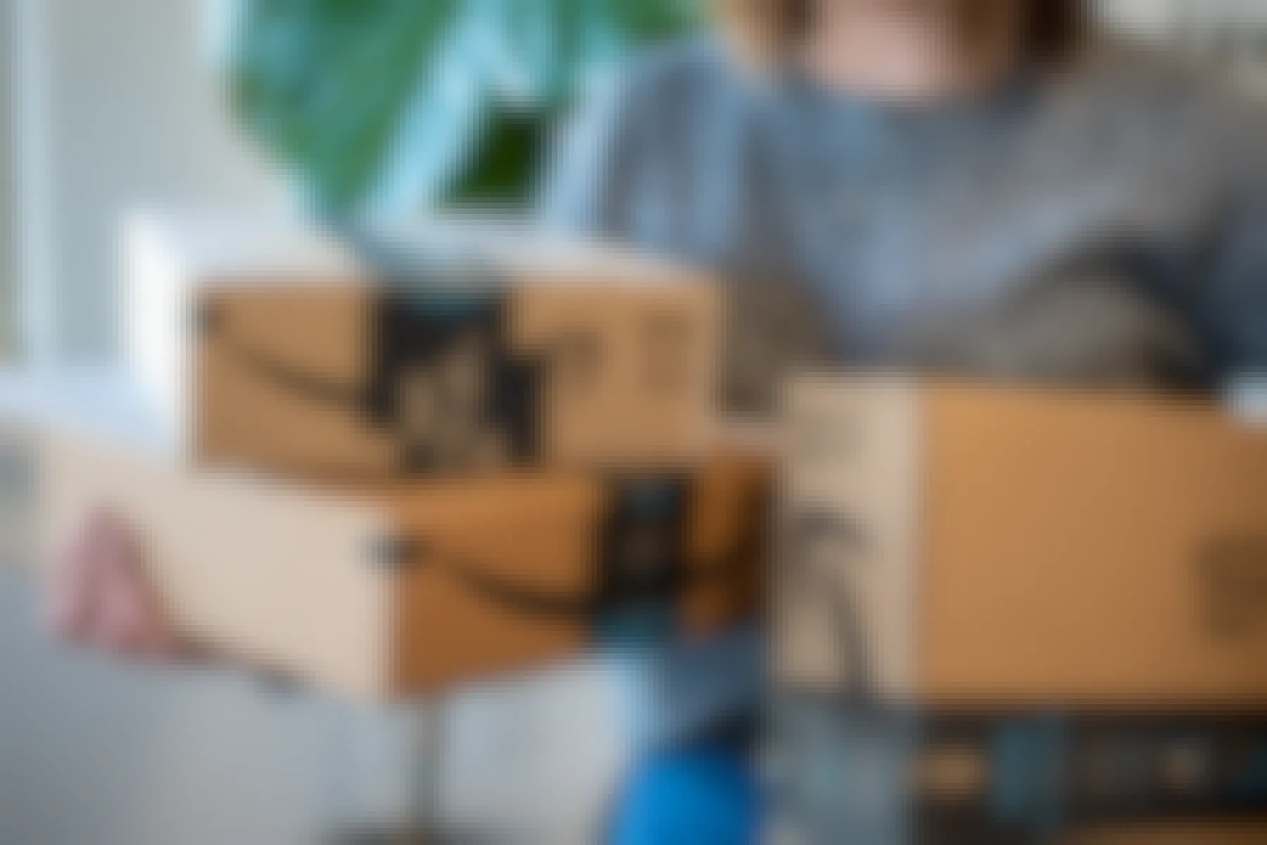 Amazon prime boxes.