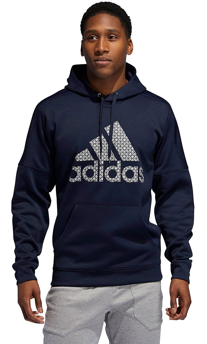 adidas men's team issue pullover hoodie