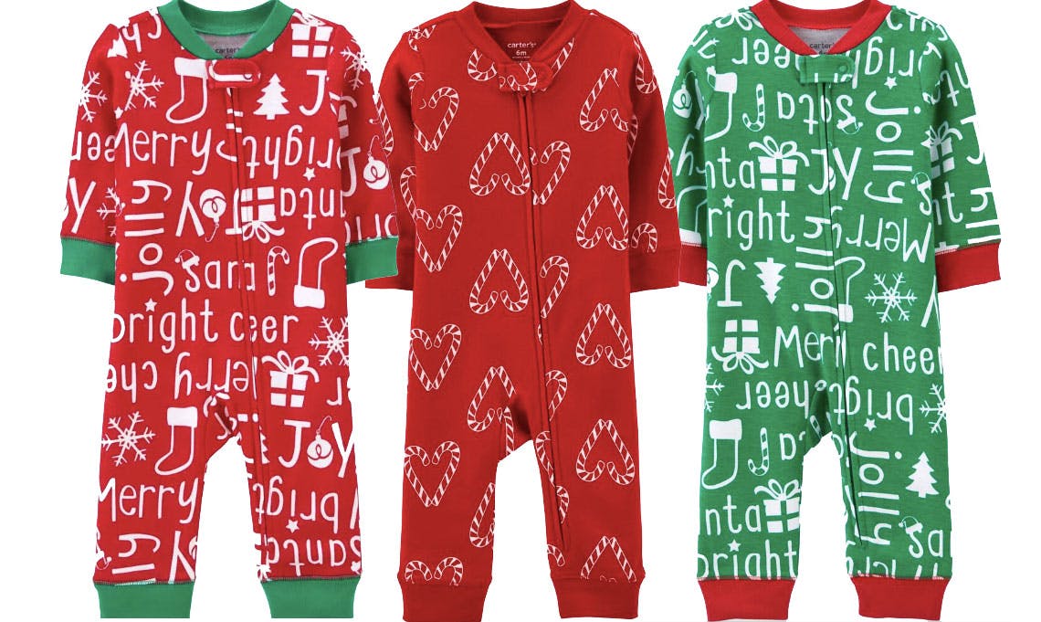 carters christmas pajamas baby