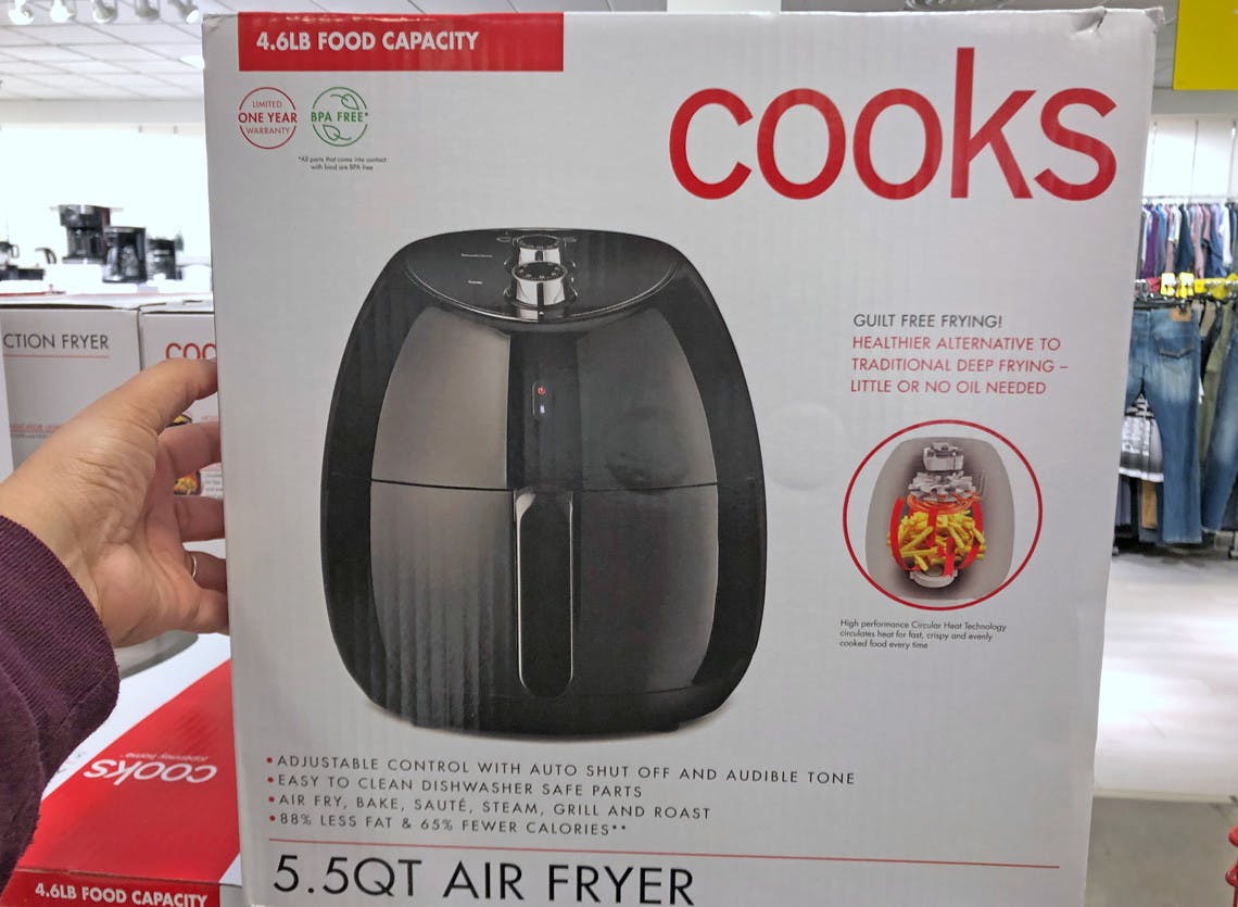 Cooks 5.5-Quart Air Fryer, Only $29.99 at JCPenney! - The Krazy Coupon Lady