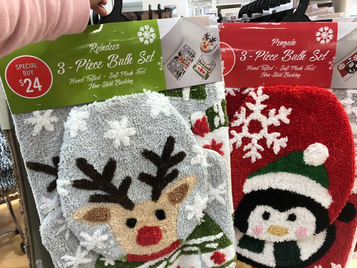 $9 Holiday Bathroom Rug Set at JCPenney! - The Krazy Coupon Lady