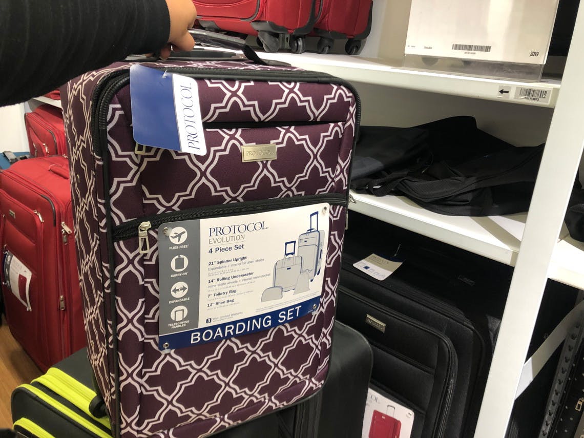 luggage set jcpenney