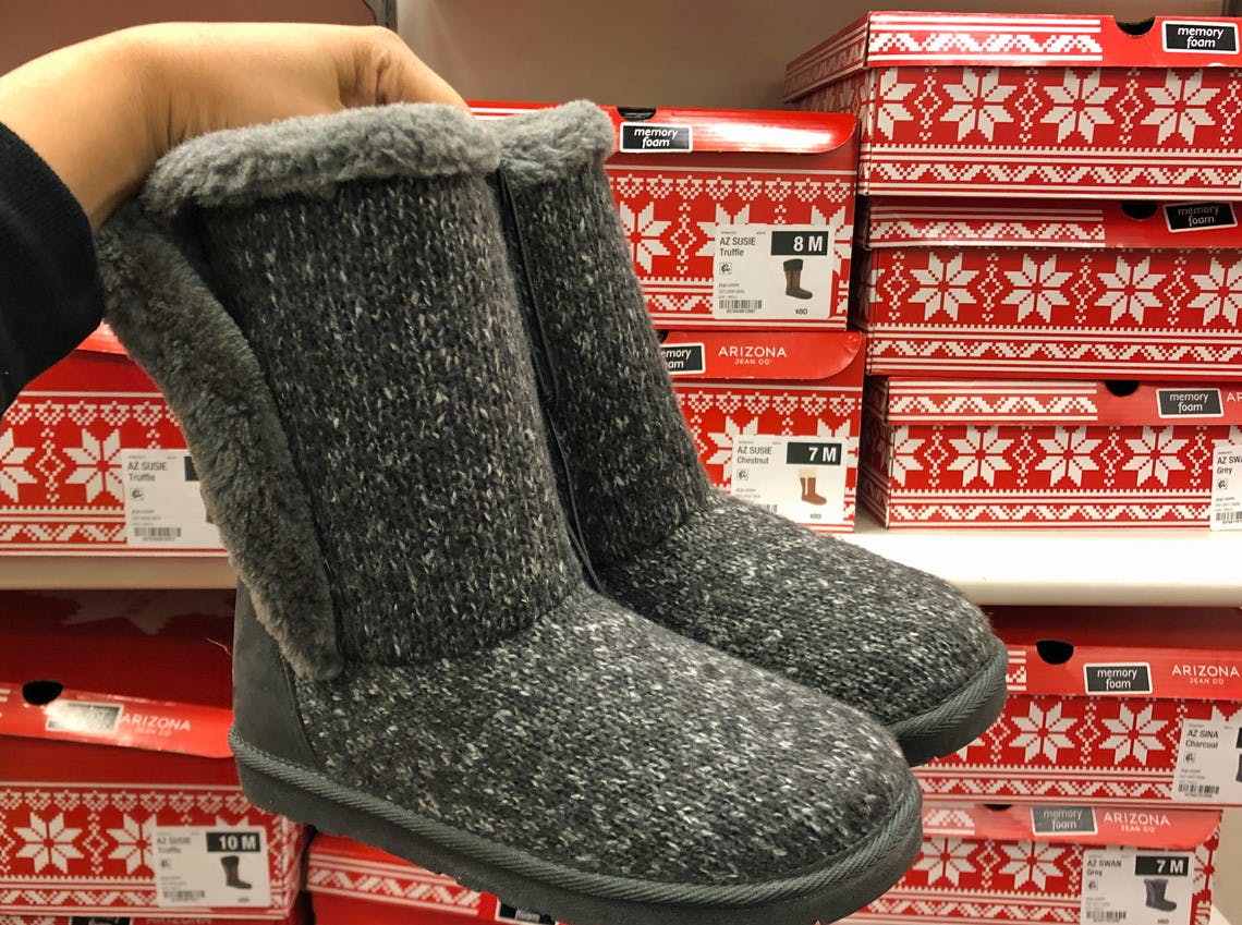 jcpenney red boots