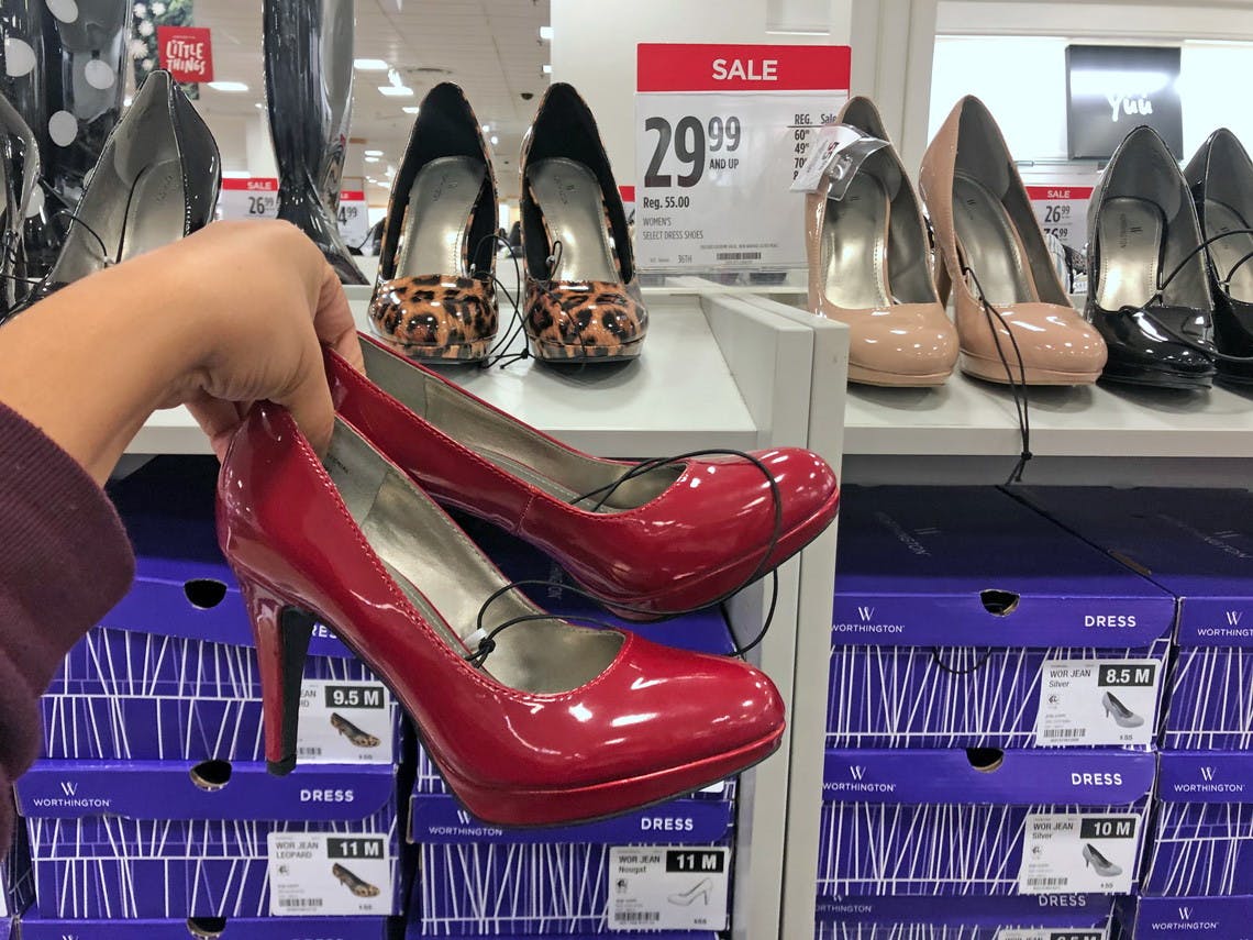 jcpenney red dress shoes