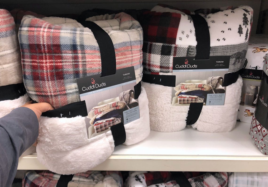 cuddl duds heated throw