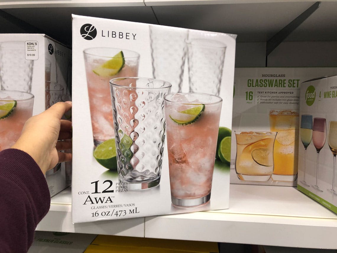 12Piece Glassware Sets Under 9 at Kohl's! The Krazy Coupon Lady