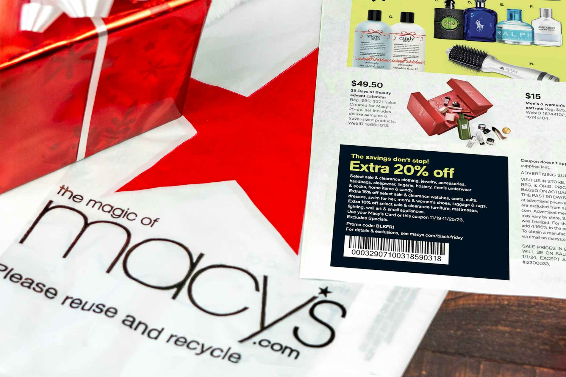 a 20% off macy's coupon on the Black Friday Ad