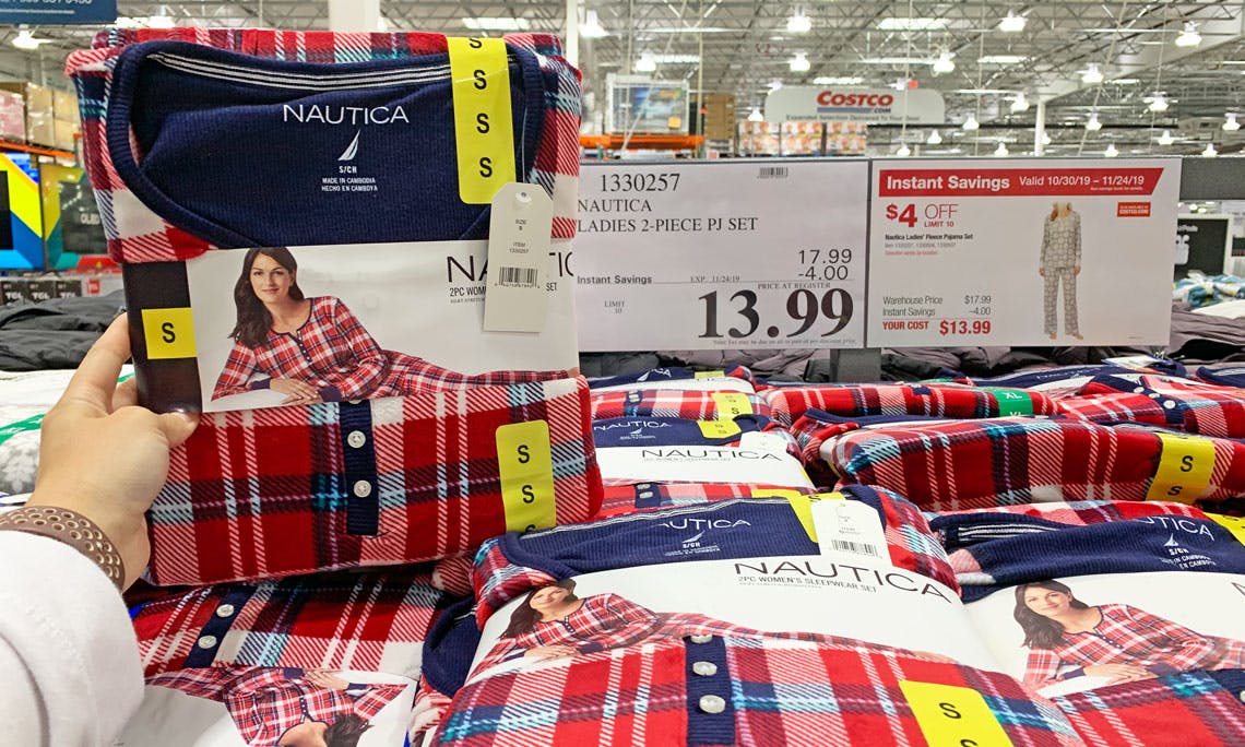 nautica fleece pajama set costco