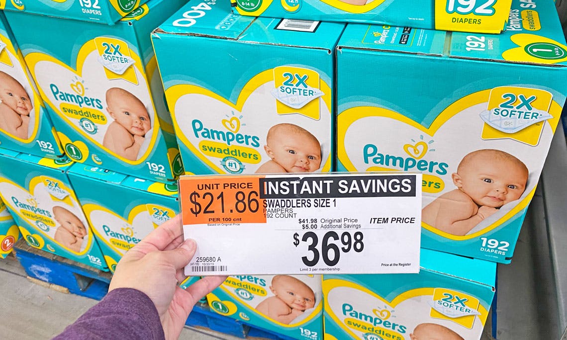 sam's club diaper prices