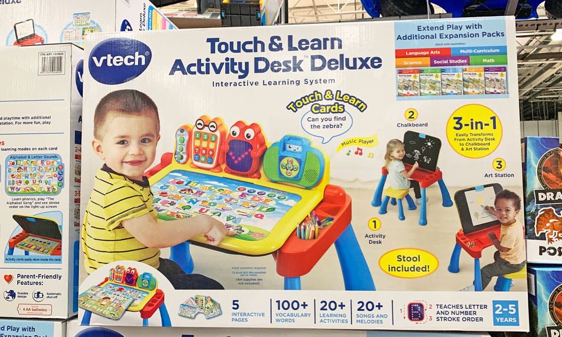 touch and play activity desk