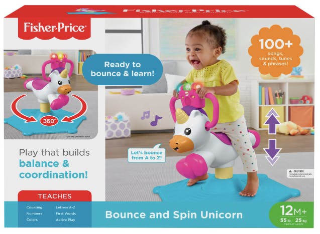 bounce and spin unicorn