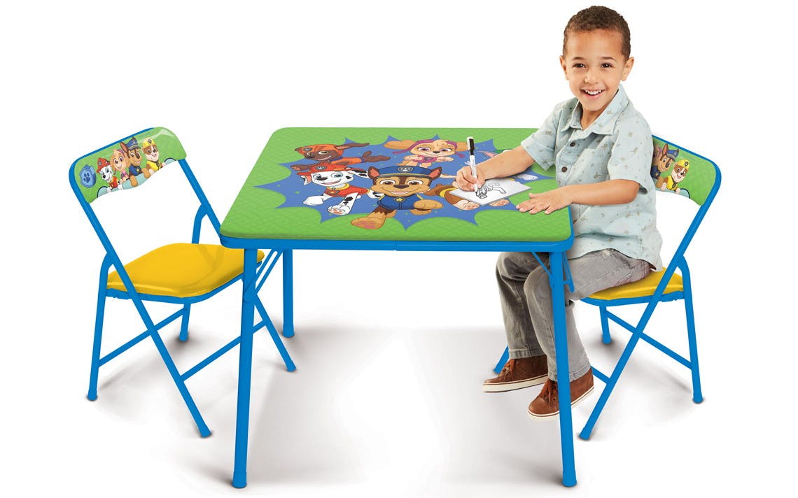 paw patrol childrens table and chairs